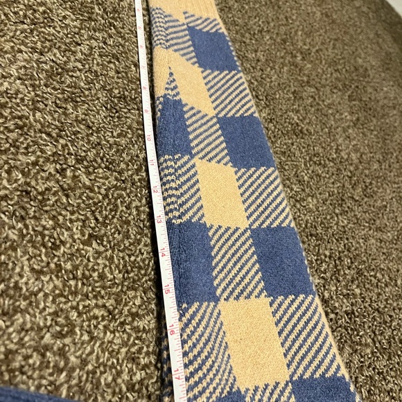 Madewell Buffalo Check Cardigan - Camel and Blue- Medium- PERFECT CONDITION! - Picture 12 of 12